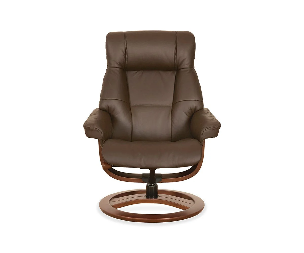 Aksel Leather Recliner & Ottoman - Image 11