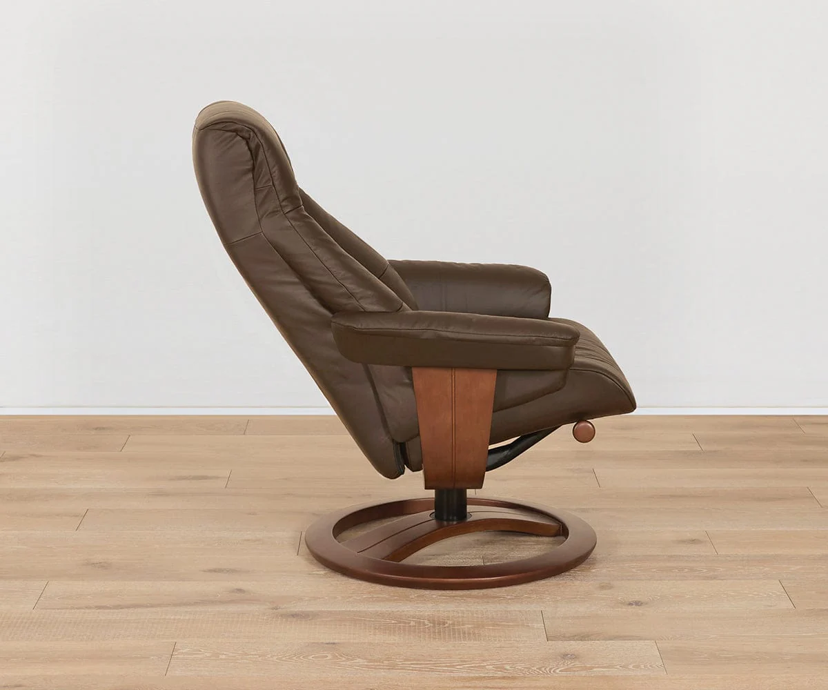 Aksel Leather Recliner & Ottoman - Image 8
