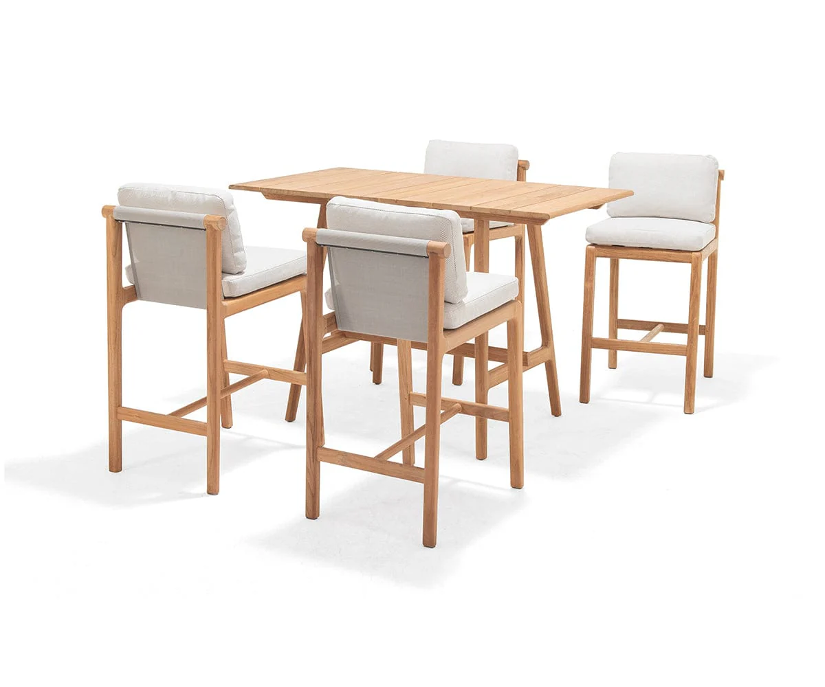 Beck Teak Outdoor Bar Table - Image 5