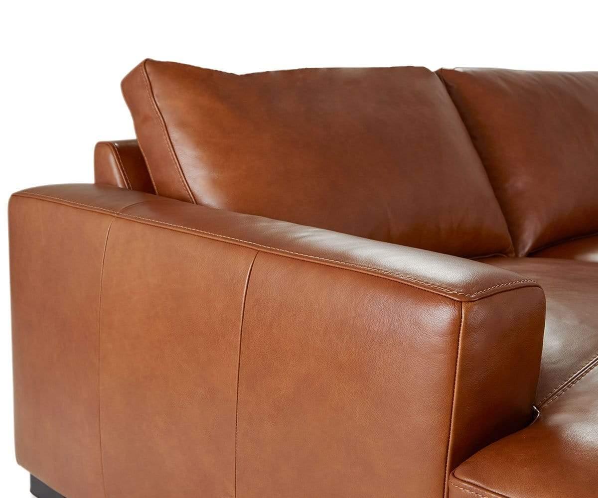 Braxten Leather Left Chaise Sectional - Image 9