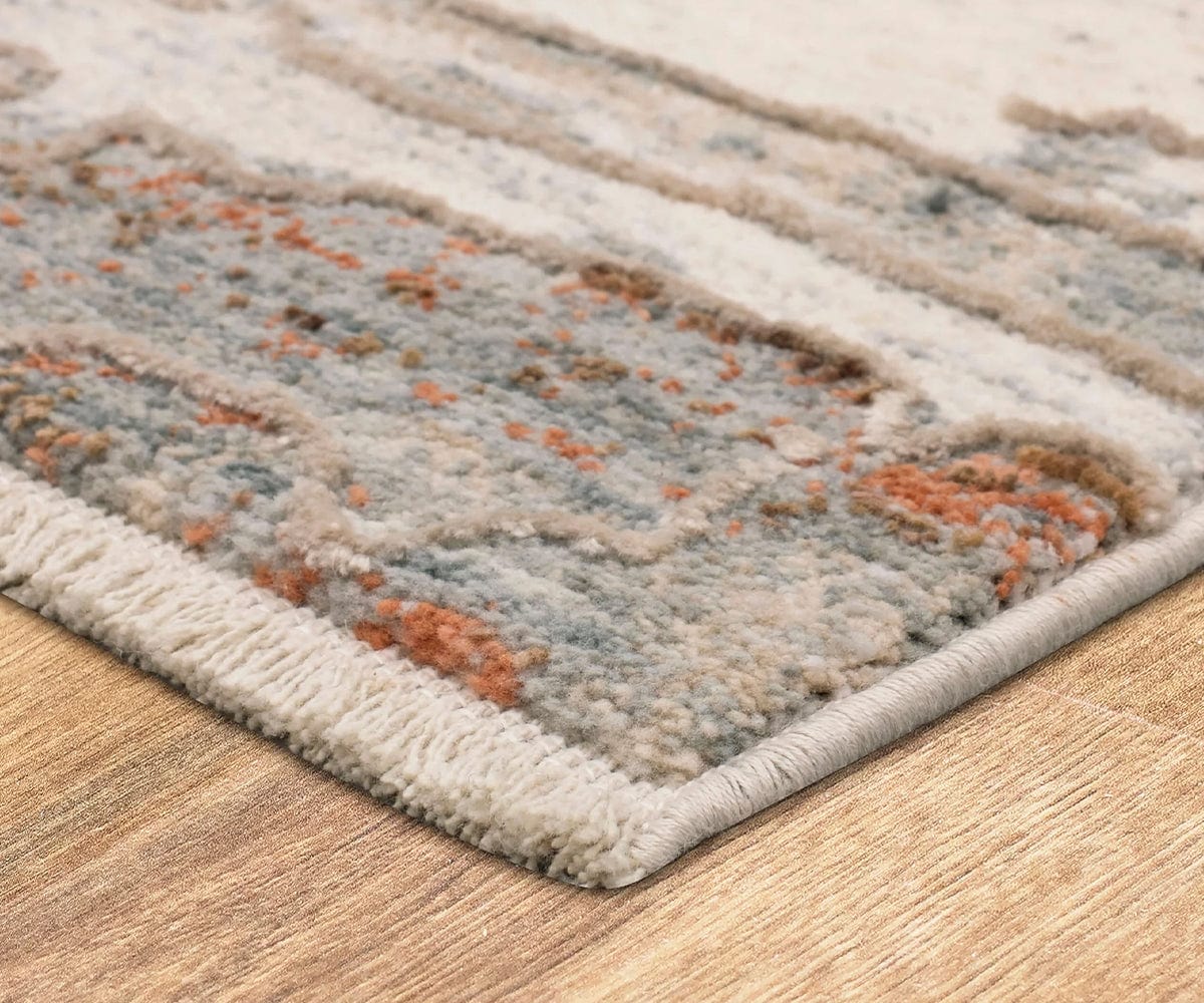 Karastan Solitude Silk Road Rug - Cream & Gray - Image 2