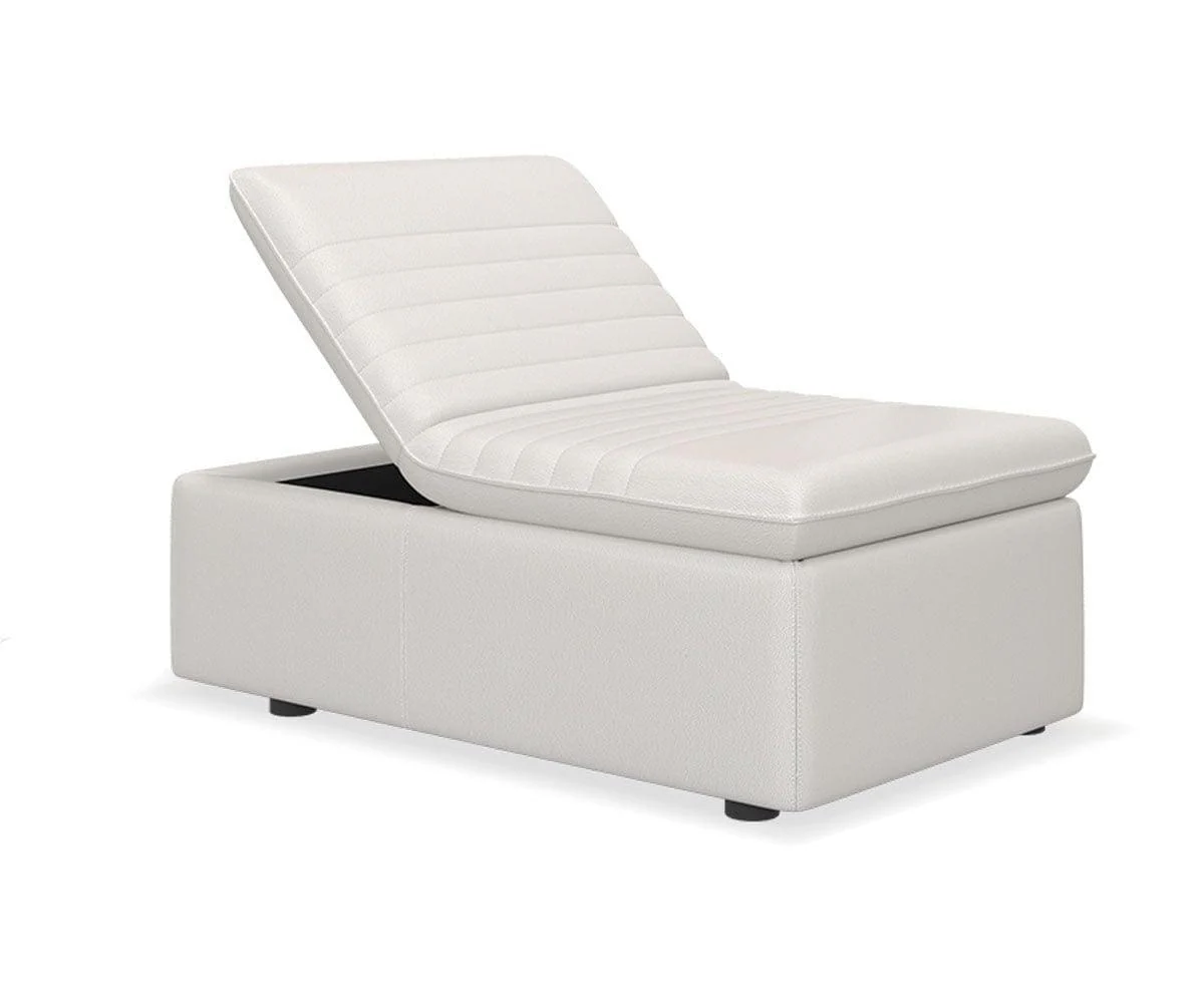 Tobi Leather Storage Ottoman & Chair - Image 5